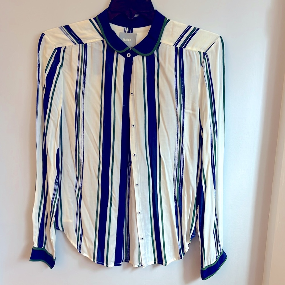 Anthropologie Maeve Striped Blouse, 12